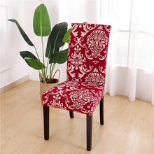 Load image into Gallery viewer, Printed Chair Cover Spandex Stretch Durable Soft Seat Chair Covers Slipcovers for Kitchen Dining Room Wedding Banquet Hotel Chair Covers for Dining Room Stretch Spandex Removable Washable Anti-dust Seat Slipcover Protector for Hotel Office Ceremony