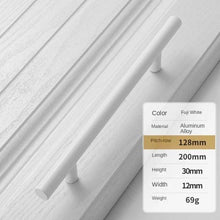 Load image into Gallery viewer, Handles Drawer Cabinet Furniture Kitchen Handles For Cabinet Knob Door Drawer Furniture Kitchen Knob Simplicity White Stainless Steel Hollow Tube Bar Drawer Pulls Cupboard Knob For Kitchen Furniture Hardware