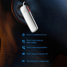 Load image into Gallery viewer, Mini Wireless Bluetooth Black Earphone Driving Handsfree Call Business Headset Improved Comfort Bluetooth Easy Pairing Headphone With Mic Long Distance Connection Earphone For All Smart Phones