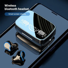 Load image into Gallery viewer, Unisex Lightweight Wireless Headphones Bluetooth 5.1 Headphones Waterproof Sport Earphone Headset Bluetooth Earpiece Sports Headphones Wireless Wearable Music Player Sweatproof Workout Portable Headphones LED Smart Screen Display Design