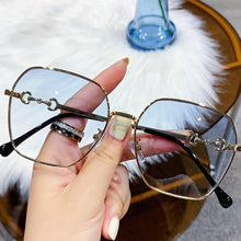 Load image into Gallery viewer, Small Oval Retro Sunglasses for Men and Women Polygon Mirrored Lens Fashionable & Korean Style Women's Sunglasses New Personality & Trending Sunglasses Of Same Style UV Protection Sunglasses