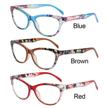 Load image into Gallery viewer, Cat Eye Reading Glasses Women Men Light Weight Presbyopic Reading Glasses Designer Cat Eye Frame Ladies Computer Readers Anti Glare UV Ray Eyeglasses Diopter Presbyopia Eyewear +1.00~+4.0
