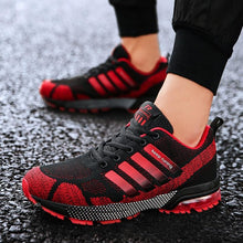Load image into Gallery viewer, Running Mens Sport Elegant Sneakers Air Cushion Sneakers Lace Up Low Top Jogging Shoes Man Athletic Footwear Breathable Comfortable Athletic Running Sneakers
