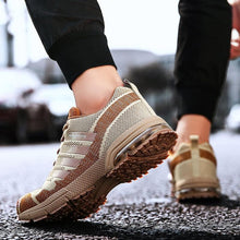 Load image into Gallery viewer, Running Mens Sport Elegant Sneakers Air Cushion Sneakers Lace Up Low Top Jogging Shoes Man Athletic Footwear Breathable Comfortable Athletic Running Sneakers