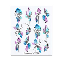 Load image into Gallery viewer, Rainbow Wave Love Heart Pattern Water Decals Stickers Butterfly Dragon Geometry Slider For Nails Art Decoration Tip Water Transfer Nail Decals Sticker For Pretty Girl Self-Adhesive Nail Decals Designer Nail Stickers for Acrylic