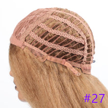 Load image into Gallery viewer, Long Kinky Straight Synthetic Wigs for Black Women Black Brown Blonde Ginger Red White Hair Afro Wigs Synthetic Hair Wigs For Black Women Cosplay Wigs For Women