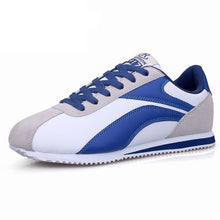 Load image into Gallery viewer, Fashion Men Sport Breathable Running Sneakers Casual Breathable Walking Shoes Sport Athletic Blue White Sneakers Gym Tennis Slip On Walking Outdoor Workout Sneakers