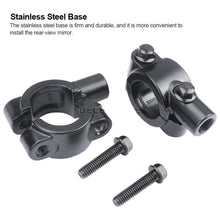 Load image into Gallery viewer, Bicycle Rear View Mirror Bike Scooter Clear Back Sight Reflector Adjustable Rotatable Handlebar Cycling Mirror HD Safety Bicycle Cycling Rearview Mirror And New Scratch Resistant Convex Lens Universal Adjustable Rotatable Handlebar Glass Lens Mirror