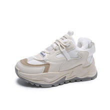 Load image into Gallery viewer, Casual Womens Blue Sneakers High Heels Platform Sports Shoes Autumn Thick Bottom Walking Breathable Vulcanized Shoes Luxury Tennis Sneakers Trainers Lace Up Fashion Design
