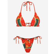 Load image into Gallery viewer, Bikini Swimsuit Solid Color Bikini Set Swimwear Bathing Suit Women Bikinis String Beach Women Two Piece Bikini Swimsuit Bathing Suits Halter Triangle Tops String Bikini Sets