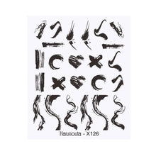 Load image into Gallery viewer, Cool Geometrics Pattern Water Decals Stickers Flower Leaves Slider For Nails Spring Summer Nail Art Decoration Tattoos Women Nail Art Stickers Water Transfer Decals Design Nail Art Supplies Manicure Acrylic Nail Foil Stencils Decorations