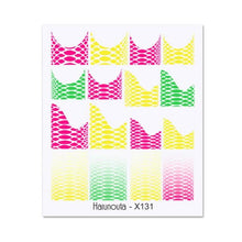 Load image into Gallery viewer, Cool Geometrics Pattern Water Decals Stickers Flower Leaves Slider For Nails Spring Summer Nail Art Decoration Tattoos Women Nail Art Stickers Water Transfer Decals Design Nail Art Supplies Manicure Acrylic Nail Foil Stencils Decorations