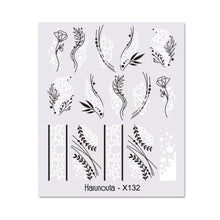 Load image into Gallery viewer, Cool Geometrics Pattern Water Decals Stickers Flower Leaves Slider For Nails Spring Summer Nail Art Decoration Tattoos Women Nail Art Stickers Water Transfer Decals Design Nail Art Supplies Manicure Acrylic Nail Foil Stencils Decorations