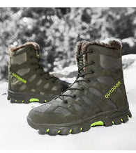 Load image into Gallery viewer, Mens Outdoor Sports Hiking Boots Wear Resisting Work Shoes Footwear Mountain Sport Mid-Cut Black Hiking Boots Outdoor Mountaineering Outdoor Winter Shoes