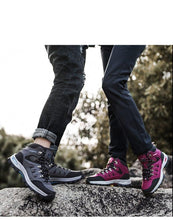 Load image into Gallery viewer, Men's Women's High-Top Boots Casual Shoes Breathable Outdoor Hiking Boots Non-slip Shading Wear-Resistant Hiking Boots Breathable Skid Resistance Leather Shoes