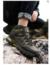 Load image into Gallery viewer, Men's Women's High-Top Boots Casual Shoes Breathable Outdoor Hiking Boots Non-slip Shading Wear-Resistant Hiking Boots Breathable Skid Resistance Leather Shoes