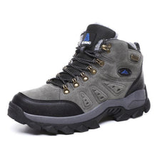 Load image into Gallery viewer, Winter Hiking Shoes Mens Boots Warm Snow Outdoor Sport Combat Boots High Top Non-slip Ankle Boots Winter Warm Outdoor Walking Lace Up Anti-Slip Breathable Ankle Booties Casual Outdoor Shoes