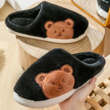 Load image into Gallery viewer, Women Winter Warm Fur Slippers Mens House Shoes Comfort Flat Heel Home Indoor Bedroom Warm Soft Cozy Fleece Lining House Slippers Memory Foam Slippers Winter Bedroom Shoes