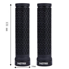 Load image into Gallery viewer, Shock Absorption Mountain Road Cycling Bike Bicycle Handlebar Cover Grips Smooth Soft Rubber Anti-slip Handle Grip Lock Bar End Premium Bike Handlebar Grips Single Lock-on Bike Grips Professional Mountain Bicycle Handlebar Locking Grips