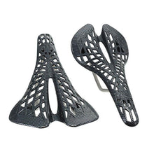 Load image into Gallery viewer, Lightweight Bicycle Front Seat Mat Bike Saddle Bicycle Seat Cushion Pad Breathable Soft Spider Web Saddle Cycling Bicycle Hollow Seat Saddle Comfy Ultra Light Mountain Bike Road Bicycle Saddle