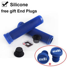 Load image into Gallery viewer, Silicone Bicycle Grips Road Bike Handlebar Grip With Rubber Handle Bar End Plug Bicycle Silicone Foam Grips Memory Foam Technology And Ergonomic Design Anti-Slip Shockproof And Weather Resistant Bicycle Handles