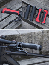 Load image into Gallery viewer, Bicycle Grips Rubber Handle Anti-Skid Cycling Handlebar Cuffs Lock Aluminum Alloy Bike Lock-On Mountain Bike Grips Bicycle Handlebar Locking Grips Non-Slip Handle Grips