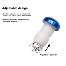 Load image into Gallery viewer, 2PCS Lightweight Bike Handlebar Light LED Bicycle Light Turn Signal Cycling Handle Bar End Plug Safty Warning Indicator Lamps Handlebar Grips Safety 2 Modes Handle Bar End Mini Plug LED Lamp