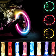 Load image into Gallery viewer, LED Neon Bike Wheel Tire Light Valve Dust Cap Spoke Light For Bicycle Cycling Warning Light Bicycle Flash Cap Light Bike Tire Wheel Valve Cap For Front And Rear Wheel Bicycle Motorcycle Tire Colorful Design