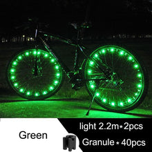 Load image into Gallery viewer, Waterproof LED Bike Wheel Light Bicycle Spoke Light Bicycle Tire Light Strips Cycling Safety Warning Lamp Bike Wheel Lights Safety Warning Tire Strip Light For Night Riding Glow Light Fun Safety Light Bike Accessories For Kids