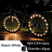 Load image into Gallery viewer, Waterproof LED Bike Wheel Light Bicycle Spoke Light Bicycle Tire Light Strips Cycling Safety Warning Lamp Bike Wheel Lights Safety Warning Tire Strip Light For Night Riding Glow Light Fun Safety Light Bike Accessories For Kids