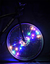 Load image into Gallery viewer, Fashion Durable Bicycle Spoke Light Bike Tire Wind Wheel Lights Flash Spoke Ribbon Light Lamp Outdoor Night Cycling Lights Bike Wheel Spoke Light Waterproof Bright Bicycle Light Strip
