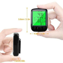 Load image into Gallery viewer, LCD Digital Bicycle Computer Waterproof Cycle Bike Stopwatch Wire Odometer Speedometer Automatic Wake-Up Cycling Computer LCD Backlight Displays Cycling Accessories Accurate Speed Tracking