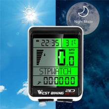 Load image into Gallery viewer, New Wireless Bicycle Computer Heart Rate Monitor Automatically Wake Up Backlit Speedometer Code Table Odometer Wireless Waterproof Cycle Bike Computer With LCD Display And Multi-Functions