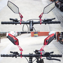 Load image into Gallery viewer, Bike Mirrors HD Blast Resistant Glass Lens Handlebar Mountain Bike Mirrors Adjustable Rotatable Bicycle Rearview Mirrors New Scratch Resistant Convex Lens Universal Adjustable Rotatable Handlebar Glass Lens For Road Mountain
