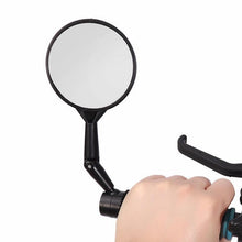Load image into Gallery viewer, New Universal Rotate Bike Rearview Mirror Unique Bicycle Handlebar Mounted Convex Rear View Mirror Adjustable Full Rotatable Rearview Bicycle Mirrors Wide Angle Acrylic Convex Cycling Safety Mirror For Road Bike