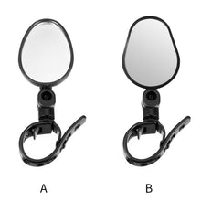 Load image into Gallery viewer, Handlebar Bike Mirror Bicycle Rear view Lens Wide-Angle Safety Mirror Mountain Road Bicycle Wide-Angle Reflector Rotatable Handlebar Mirror Wide Angle Bicycle Mirror Cycling Rear View Mirror Shockproof Acrylic Convex Mirror Safe Rearview Mirror