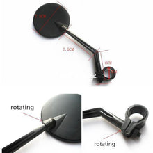 Load image into Gallery viewer, Bicycle Rear View Handlebar Mirrors 360 Degree Rotation Bike Rear Mirrors Cycling Rear View Bike Handlebar Rear View Mirrors Bike Mirror Adjustable Handlebar Rear View Mirrors For Mountain Road Bike Bicycle Electric Motorcycle