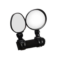 Load image into Gallery viewer, Universal Bike Bicycle Cycling Mirror Handlebar Wide Angle Rear View Rearview Bike Accessories Bike Helmet Mirror Bike mirror, 2pcs bike rear view mirrors With Wide Angle Convex Mirror Adjustable Rotatable Handlebar For Mountain Bike Off-Road Bike