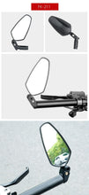 Load image into Gallery viewer, Universal Bicycle Mirror Bar End Mount Acrylic Road Bike Rear View Mirror Back Sight Reflector Angle Adjustable Bicycle Cycling Rearview Mirror Universal Adjustable Rotatable Safe Handlebar Bike Rear View Mirror