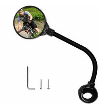 Load image into Gallery viewer, Mini 360 Degrees Adjustable Bike Rearview Mirror Bike Bicycle Handlebar Flexible Safe Rearview Rear View Mirror Rotate Cycling Bike Mirror 360° Adjustable Rotatable Bicycle Mirror Bicycle Mirrors For Handlebars Bike Mirror Handlebar Mount