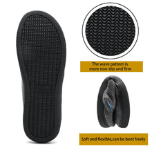 Load image into Gallery viewer, Men's Cotton Fabric Slippers Indoor Non-Slip Home Fur Couple Flat Men Winter Slipper Cotton Memory Foam Slippers Comfort Knitted Cotton-blend Closed Toe House Indoor Outdoor Shoes
