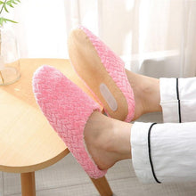 Load image into Gallery viewer, Simple Solid Soft Plush Slippers For Men And Women Winter Warm Indoor Non-slip Slippers Shoes Comfortable Memory Foam Slippers For Women's And Men's Casual House Shoes