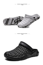 Load image into Gallery viewer, New Sandals Hole Shoes Couple Home Summer Hollow Out Mens And Womens Beach Flat Clogs Classic Mules Anti-Skid Rubber Sole Slip On Summer Arch Support Slippers