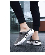 Load image into Gallery viewer, Luxury Black Mens Shoes Flip Flops Platform Slipper Sandals Men Shoe Summer Tennis Fitness Gym Garden Clog Shoes Sandals Summer Indoor Outdoor Walking Slipper
