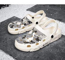 Load image into Gallery viewer, Men Sandals Summer Camouflage Hole Shoes Garden Shoes Outdoor Non-slip Beach Shoes Flat Sandals Home Slippers Unisex Garden Clogs Shoes Slippers Sandals For Mens