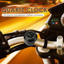 Load image into Gallery viewer, 22-25mm Multi-functional Motorcycle Handlebar Mount Clock Universal Waterproof Motorcycle Handlebar Watch Durable Practical Classic Waterproof Luminous Quartz Watch