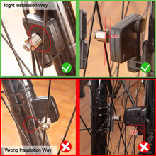 Load image into Gallery viewer, Wireless Bike Computer Rainproof Speedometer Odometer Stopwatch Wireless Waterproof Bicycle Cycle Speedometer And Odometer With Automatic Wake-up Backlight Motion Sensor LCD Display