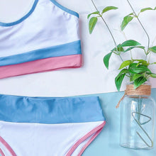 Load image into Gallery viewer, Summer Cute Vintage Women's Swimsuit Bikini Split Swimwear Women's Swimwear Women's 2-piece Beachwear Loose Bikini Fashion Retro Bikini Fashion Beachwear Summer Spa Beach Surf Sport