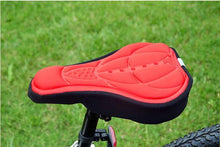 Load image into Gallery viewer, Mountain Bike Saddle Cover Thick Breathable Super Soft Bicycle Saddle Silicone Sponge Bike Seat Sports Bike Seat Cover Padded Bike Seat Cushion Bicycle Saddle Pad For Women Men With Hollow Design
