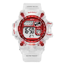 Load image into Gallery viewer, Digital Watches For Women School Girl Student Transparent Color Water Resistent Silicone Strap Stopwatch Alarm Countdown Dual Time Ultra Super Wide-Angle Display Digital Wrist Watches For Men Women